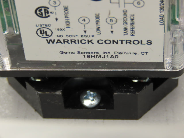 Warrick Controls 16HMJ1A0 Relay Module 1NO,1NC 120vac 8 pin 6"x6"Enclosure