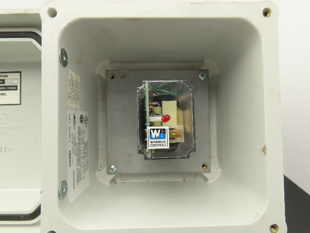Warrick Controls 16HMJ1A0 Relay Module 1NO,1NC 120vac 8 pin 6"x6"Enclosure