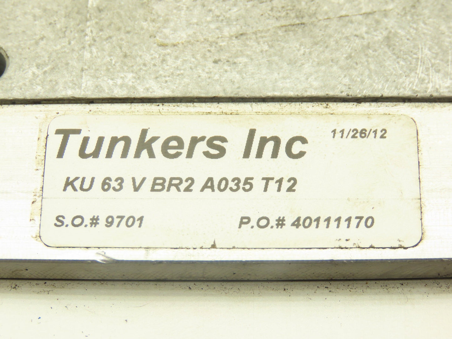 Tunkers KU 63 V BR2 A035 T12 Pneumatic Vario Clamp 7/8" Drive 135°