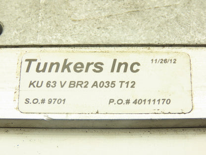 Tunkers KU 63 V BR2 A035 T12 Pneumatic Vario Clamp 7/8" Drive 135°