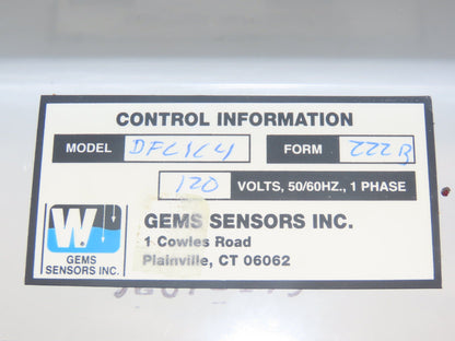 Warrick Controls DFC1C4 Dual Function Control 50K Direct 120vac 6"x6" Enclosure