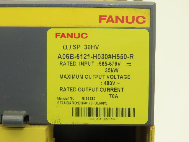 Fanuc A06B-6121-H030#H550-R Servo Drive Spindle Amplifier A16B-2203-0627/05B