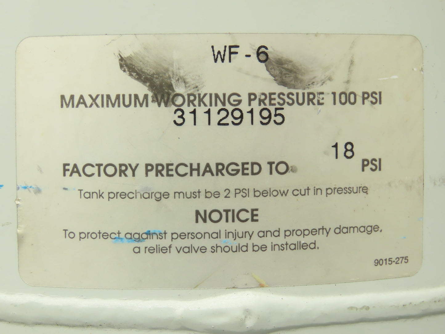 Harvard WF-6 Wel-Flo PrePressurized Water System Tank Lot of 4