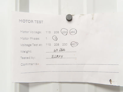 NYB New York Blower 90 FC Forward Curved Fan 9" 3/4Hp 1750 RPM 230/460V 915CFM