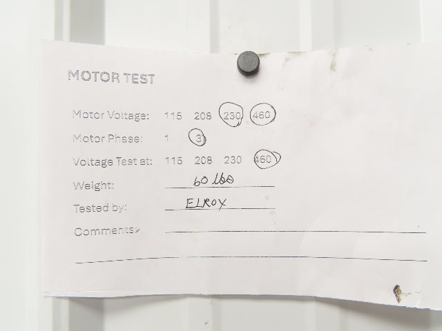 NYB New York Blower 90 FC Forward Curved Fan 9" 3/4Hp 1750 RPM 230/460V 915CFM