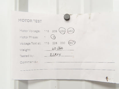 NYB New York Blower 90 FC Forward Curved Fan 9" 3/4Hp 1750 RPM 230/460V 915CFM