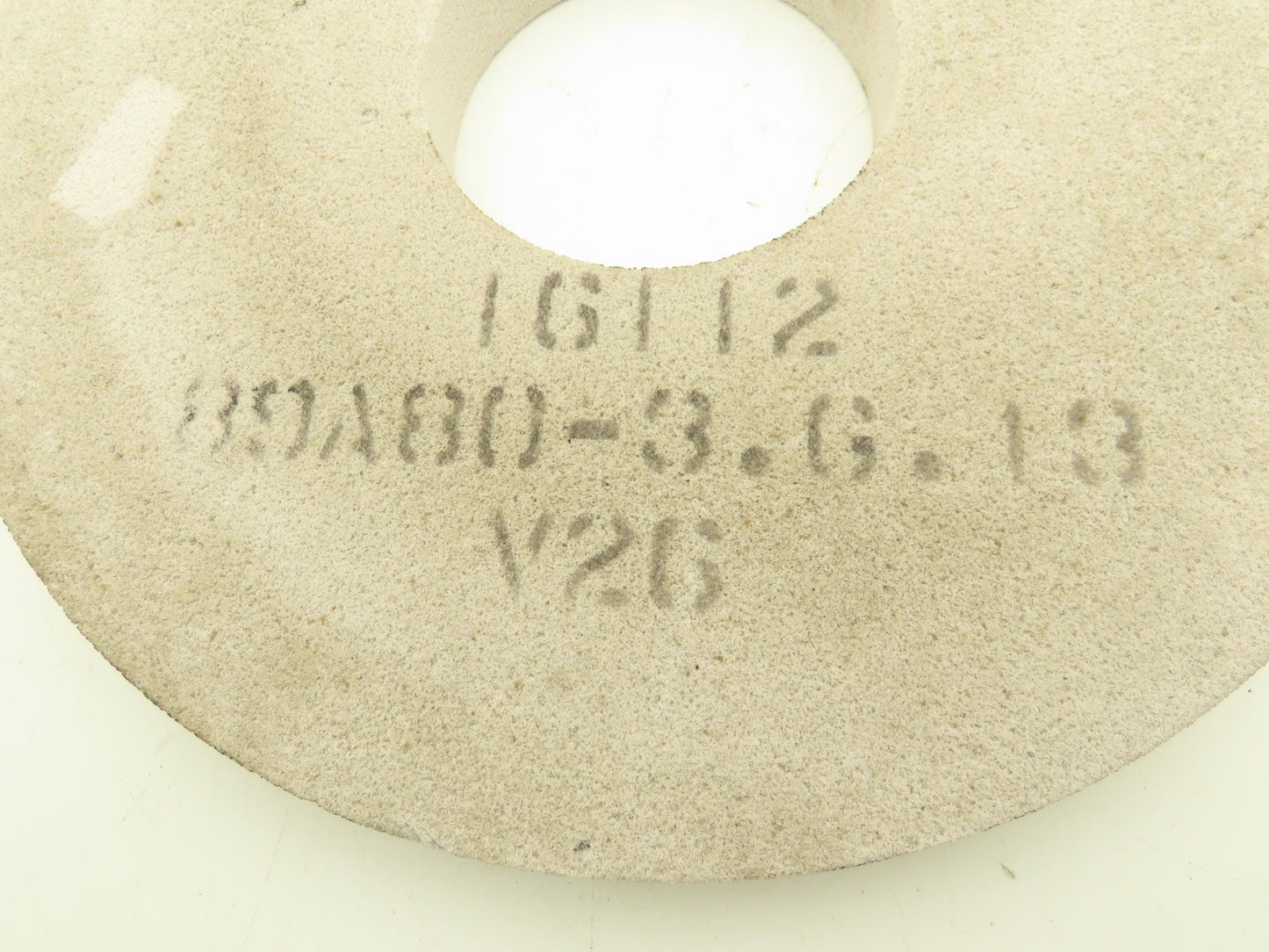 Elbe 89A80-3.G.13 Surface Grinding Wheel 15-3/4"x 1-3/8"x 5" White