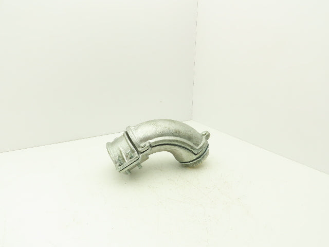 Eaton Crouse Hinds 746 3-1/2" FMC Clamp Type Connector 90 Degree Non-Insulated