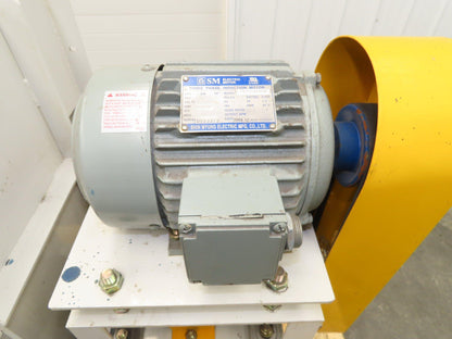 Backward Inclined Centrifugal Blower 14" Impeller 3Ph 2HP 220/380V 8" Inlet