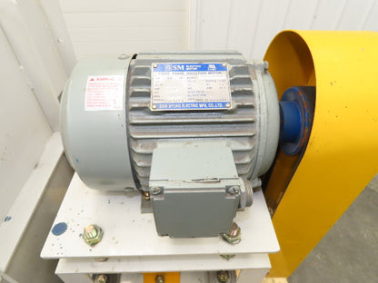 Backward Inclined Centrifugal Blower 14" Impeller 3Ph 2HP 220/380V 8" Inlet