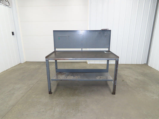 1/8" Thick Top Steel Fabrication Welding Layout Table Work Bench 60"x30"x34"