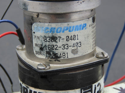 Micropump 1602-33-403 Pump Assembly 24VDC