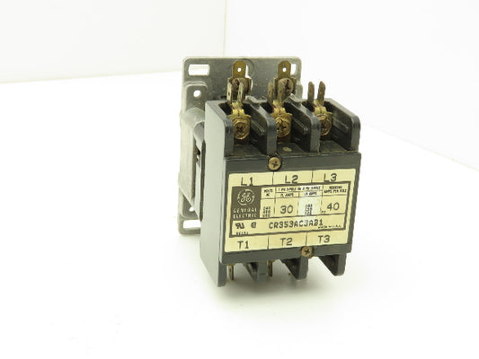 General Electric CR353AC3AB1 Contactor Motor Starter 600VAC 30A 3Ph Coil 240VAC