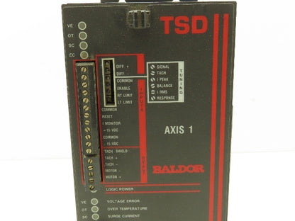 Baldor TSD-100-05-2 Servo Drive 2-Axis 5A 100VDC 240VAC 60Hz