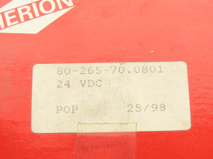 Herion 80-265-70 Pneumatic Air Indirect Solenoid Actuated Poppet Valve 24V Coil