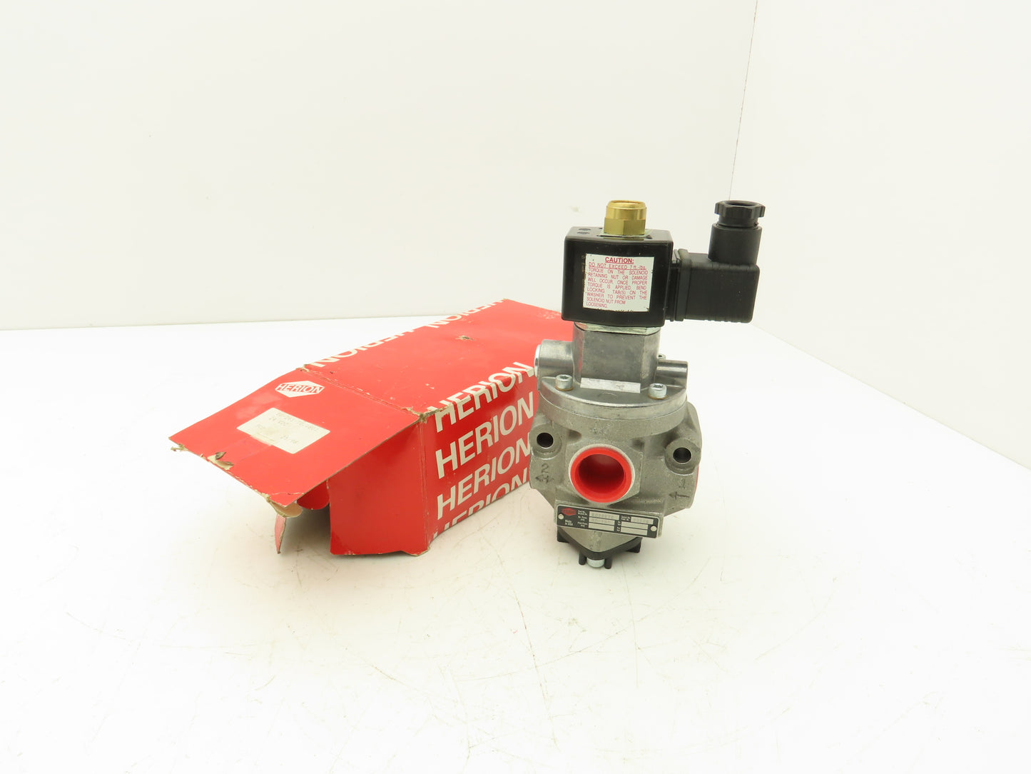 Herion 80-265-70 Pneumatic Air Indirect Solenoid Actuated Poppet Valve 24V Coil