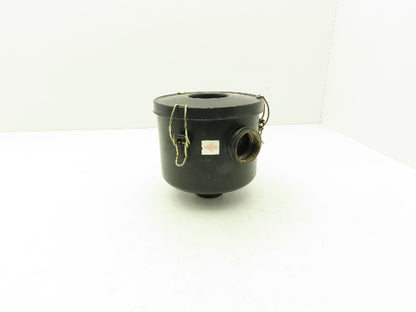 Vacuum Pump Air Filter Silencer 1-1/4" FNPT Steel Housing