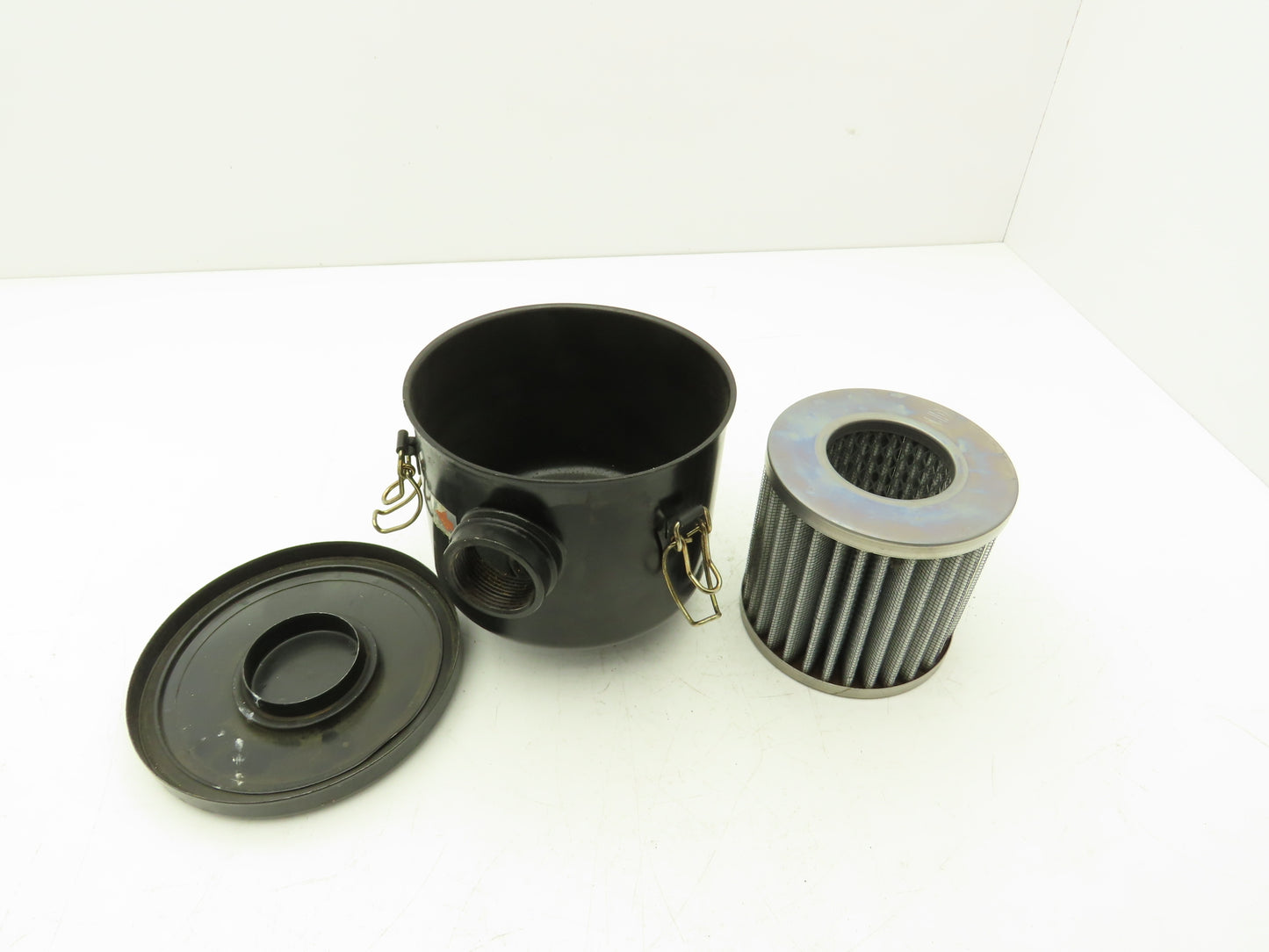 Vacuum Pump Blower Air Filter Silencer 1-1/4" FNPT Steel Housing