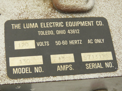 Luma Electric Equipment No. 130 Etcher Tool Spot Welder Soldering Iron 13A 120V