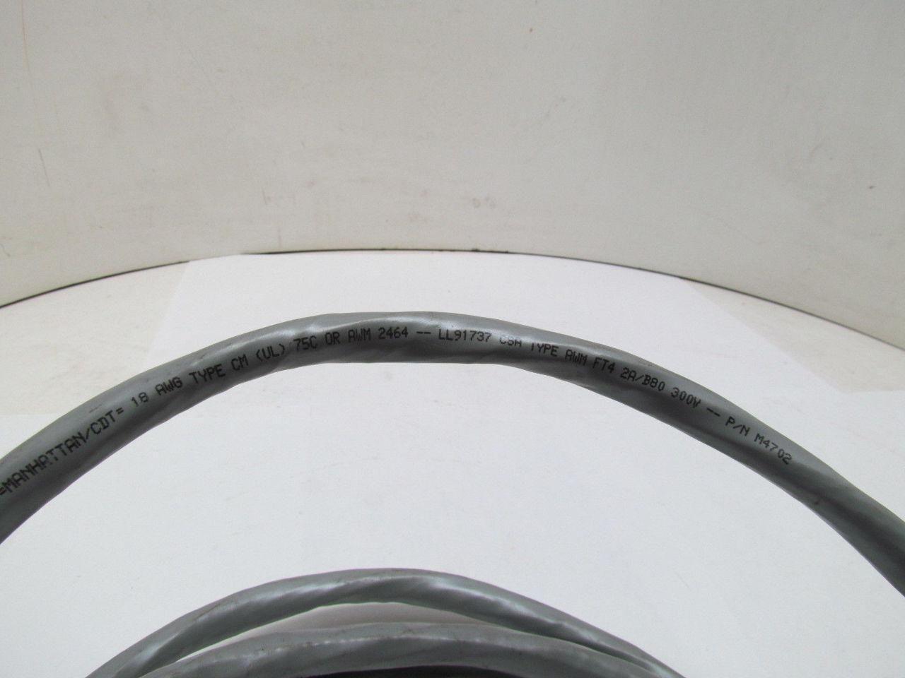 Manhattan/CDT 18AWG Type CM 20-CDR M4702 Shielded Calbe Non Plenum 75C AWM2464