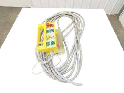 Rose Teach Pendent Hand Remote Controller 22mm Push Buttons W/50Ft Cord