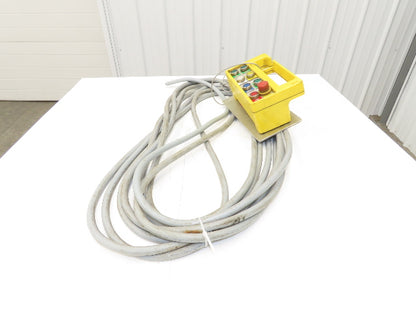 Rose Teach Pendent Hand Remote Controller 22mm Push Buttons W/50Ft Cord