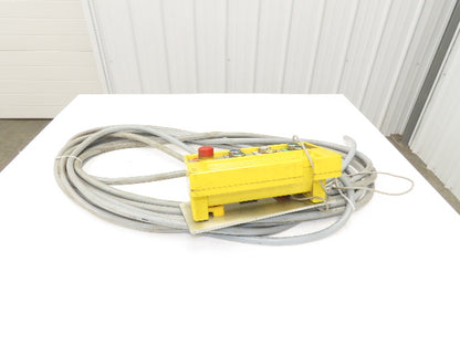 Rose Teach Pendent Hand Remote Controller 22mm Push Buttons W/50Ft Cord