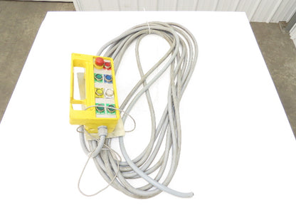 Rose Teach Pendent Hand Remote Controller 22mm Push Buttons W/50Ft Cord