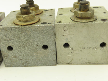 Knorr-Bremse WBV-6 Pneumatic Air Double Switch Block Lot of 6