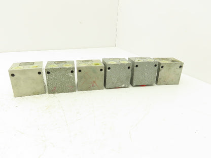 Knorr-Bremse WBV-6 Pneumatic Air Double Switch Block Lot of 6