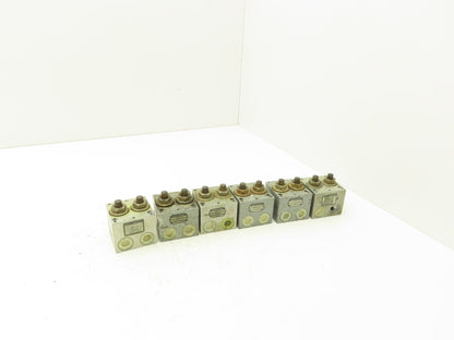 Knorr-Bremse WBV-6 Pneumatic Air Double Switch Block Lot of 6