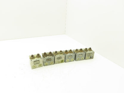 Knorr-Bremse WBV-6 Pneumatic Air Double Switch Block Lot of 6