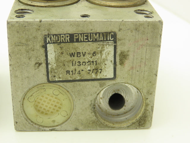Knorr-Bremse WBV-6 Pneumatic Air Double Switch Block Lot of 6