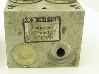 Knorr-Bremse WBV-6 Pneumatic Air Double Switch Block Lot of 6