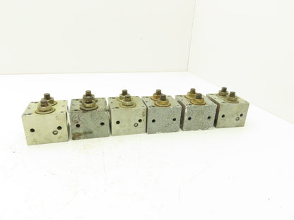 Knorr-Bremse WBV-6 Pneumatic Air Double Switch Block Lot of 6