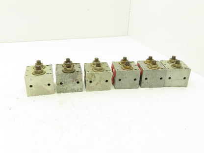Knorr-Bremse WBV-6 Pneumatic Air Double Switch Block Lot of 6