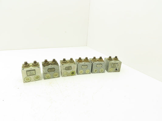 Knorr-Bremse WBV-6 Pneumatic Air Double Switch Block Lot of 6
