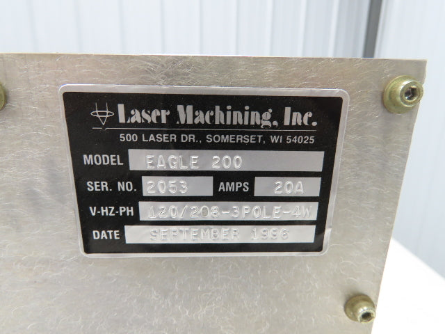 Eagle 200 Regulator Module Assembly From Laser Machining C-82 Laser