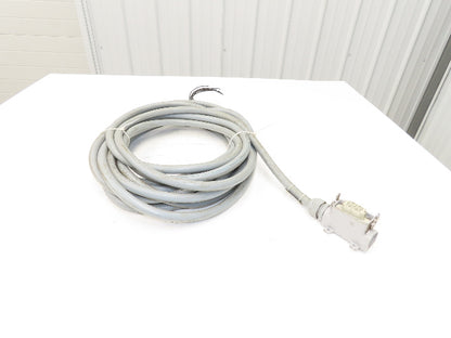 Lapp ILME 601618 Multi-Conductor 16AWG 18 Conductor 35' Cable 600V W/15 Pin Plug