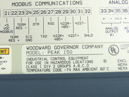Woodward 9905-867 Peak 150 Digital Steam Turbine Controller