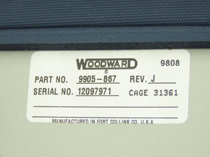 Woodward 9905-867 Peak 150 Digital Steam Turbine Controller