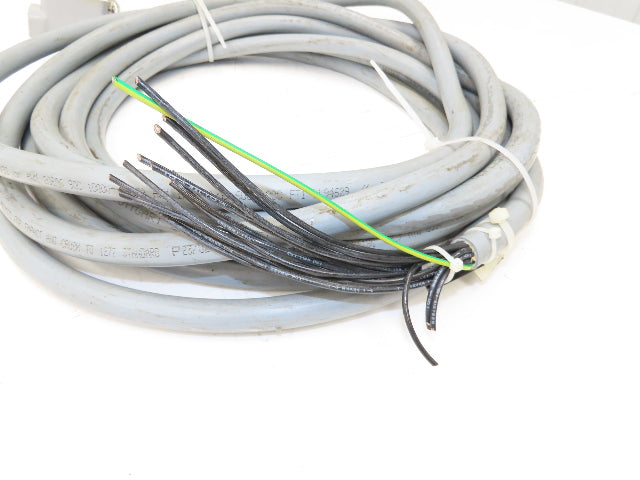 Lapp ILME 601618 Multi-Conductor 16AWG 18 Conductor 30' Cable 600V W/15 Pin Plug