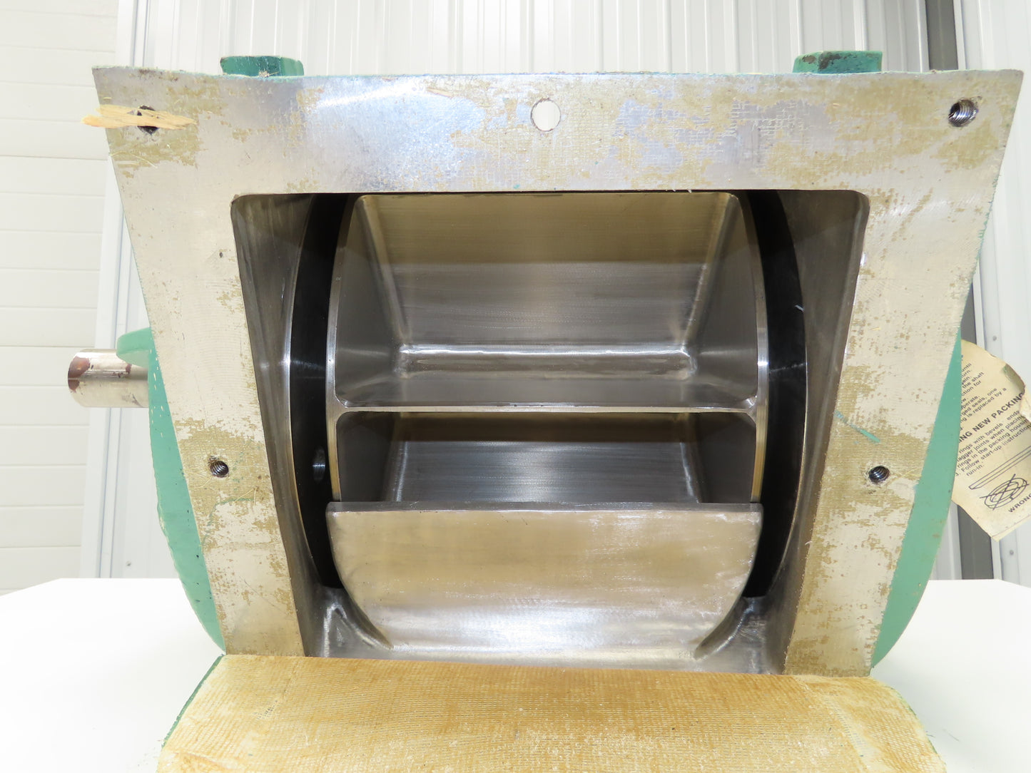 Andritz Sprout Bauer 1410 MSI Stainless Rotary Airlock Feeder Valve 8x10" Flange