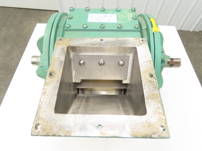 Andritz Sprout Bauer 1410 MSI Stainless Rotary Airlock Feeder Valve 8x10" Flange