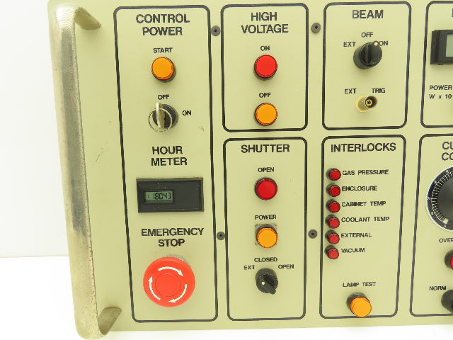 Laser Machining C82 Operator Panel 29022-010 Rev A 14120-013