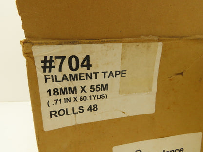 Covalence #704 Filament Tape 18mm x 55m (.71 IN x 60.1 YDS) 48 Rolls