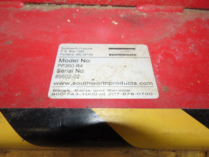 Southworth Spring Table Pallet Load Leveler Single Spring 43-1/2" Turntable