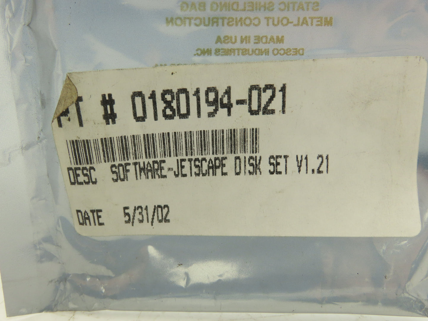 Jetscape 5120/5240 System Software Ver 1.21 Set of 5 Discs 1.44Mb 3.5" IBM