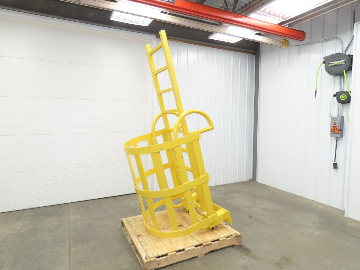 Industrial Mezzanine OSHA Ladder 7' Floor Height Cage Safety Steel Rai ...