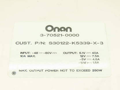 Onan 3-70521-0000 Level 3 Component Type Custom Rectifier 250W